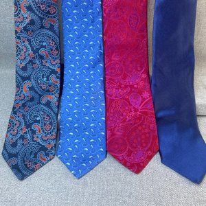 Lot of 5 Vintage Tommy Hilfiger tie ties neckties dolphins paisley